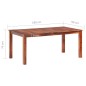 Tavolo da Pranzo 180x90x76 cm in Legno Massello di Sheesham Tavolo da Pranzo 180x90x76 cm in Legno Massello di Sheesham