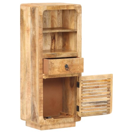 Credenza Alta 45x32x110 cm in Legno Massello di Mango Grezzo