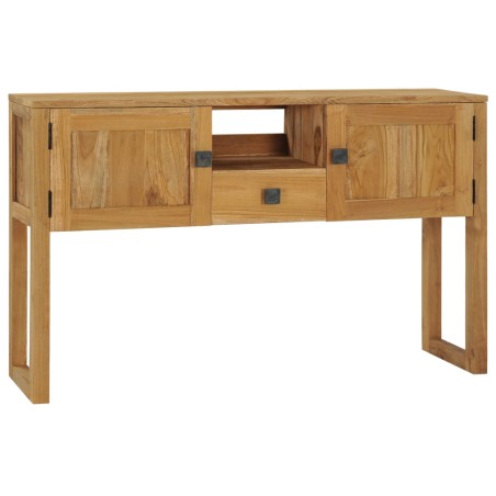 Tavolo Consolle 120x32x75 cm in Legno Massello di Teak