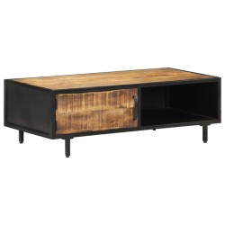 vidaXL Tavolino da Salotto 105x50x35 cm in Legno di Mango Grezzo