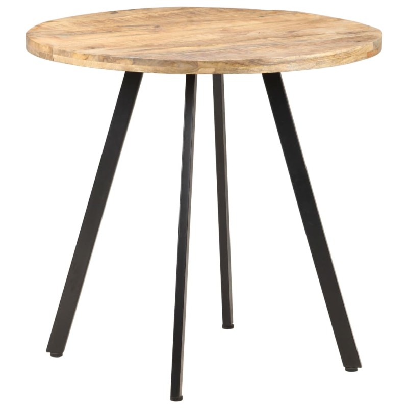 Tavolo da Pranzo 80 cm in Legno di Mango Grezzo Tavolo da Pranzo 80 cm in Legno di Mango Grezzo