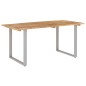 Tavolo da Pranzo 154x80x76 cm in Legno Massello di Acacia Tavolo da Pranzo 154x80x76 cm in Legno Massello di Acacia