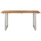 Tavolo da Pranzo 154x80x76 cm in Legno Massello di Acacia Tavolo da Pranzo 154x80x76 cm in Legno Massello di Acacia