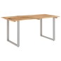 Tavolo da Pranzo 154x80x76 cm in Legno Massello di Acacia Tavolo da Pranzo 154x80x76 cm in Legno Massello di Acacia