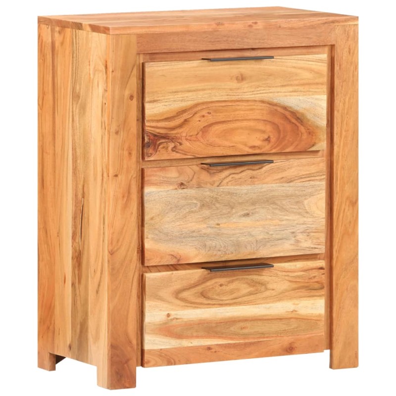 Credenza 59x33x75 cm in Legno Massello di Acacia Credenza 59x33x75 cm in Legno Massello di Acacia