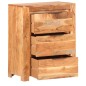 Credenza 59x33x75 cm in Legno Massello di Acacia Credenza 59x33x75 cm in Legno Massello di Acacia