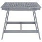Tavolo da Pranzo da Giardino Grigio 88x88x74 cm Massello Acacia Tavolo da Pranzo da Giardino Grigio 88x88x74 cm Massello Acacia
