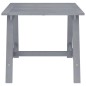 Tavolo da Pranzo da Giardino Grigio 88x88x74 cm Massello Acacia Tavolo da Pranzo da Giardino Grigio 88x88x74 cm Massello Acacia