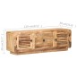 Mobile Porta TV 120x30x40 cm in Legno di Mango Grezzo Mobile Porta TV 120x30x40 cm in Legno di Mango Grezzo