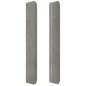 vidaXL Testiera ad Orecchio Grigio Chiaro 203x16x118/128 cm in Velluto vidaXL Testiera ad Orecchio Grigio Chiaro 203x16x118/128 cm in Velluto