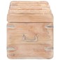 Baule 90x40x40 cm in Legno Massello di Acacia Baule 90x40x40 cm in Legno Massello di Acacia