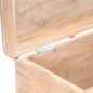 Baule 90x40x40 cm in Legno Massello di Acacia Baule 90x40x40 cm in Legno Massello di Acacia