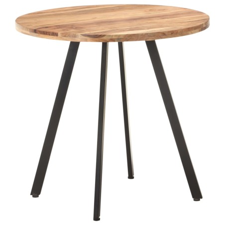 Tavolo da Pranzo 80 cm in Legno Massello di Acacia
