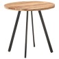 Tavolo da Pranzo 80 cm in Legno Massello di Acacia