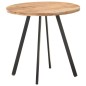 Tavolo da Pranzo 80 cm in Legno Massello di Acacia