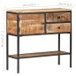 Credenza 85x30x80 cm in Legno Massello di Mango Grezzo Credenza 85x30x80 cm in Legno Massello di Mango Grezzo