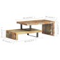 Set Tavolini da Salotto 2 pz in Legno Massello di Recupero Set Tavolini da Salotto 2 pz in Legno Massello di Recupero