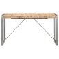 Tavolo da Pranzo 140x70x75 cm in Legno Massello di Mango Grezzo Tavolo da Pranzo 140x70x75 cm in Legno Massello di Mango Grezzo
