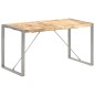 Tavolo da Pranzo 140x70x75 cm in Legno Massello di Mango Grezzo Tavolo da Pranzo 140x70x75 cm in Legno Massello di Mango Grezzo