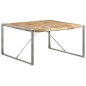Tavolo da Pranzo 140x140x75 cm in Legno di Mango Grezzo Tavolo da Pranzo 140x140x75 cm in Legno di Mango Grezzo