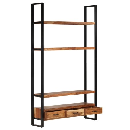 vidaXL Libreria 118x30x200 cm in Legno Massello di Acacia