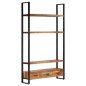 vidaXL Libreria 118x30x200 cm in Legno Massello di Acacia vidaXL Libreria 118x30x200 cm in Legno Massello di Acacia