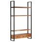 vidaXL Libreria 118x30x200 cm in Legno Massello di Acacia vidaXL Libreria 118x30x200 cm in Legno Massello di Acacia