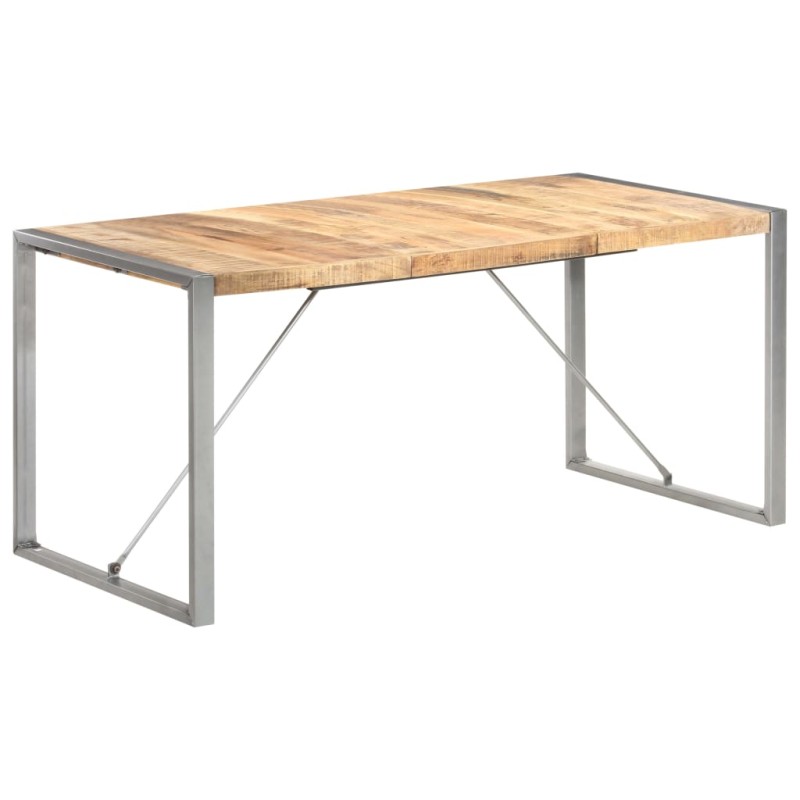 Tavolo da Pranzo 160x80x75 cm in Legno Massello di Mango Tavolo da Pranzo 160x80x75 cm in Legno Massello di Mango