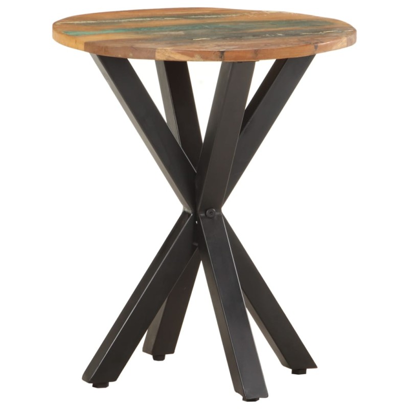 Tavolino di Servizio 48x48x56 cm in Legno Massello di Recupero Tavolino di Servizio 48x48x56 cm in Legno Massello di Recupero