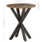 Tavolino di Servizio 48x48x56 cm in Legno Massello di Recupero Tavolino di Servizio 48x48x56 cm in Legno Massello di Recupero