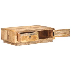 Tavolino da Caffè 90x60x29 cm in Legno di Mango Grezzo