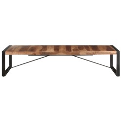 Tavolino 180x90x40 cm in Legno Massello con Finitura Sheesham