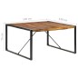 Tavolo da Pranzo 140x140x75 cm Legno Massello Finitura Sheesham Tavolo da Pranzo 140x140x75 cm Legno Massello Finitura Sheesham