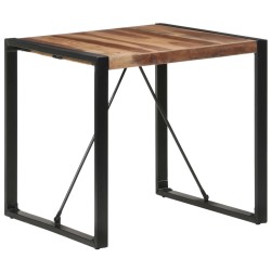 Tavolo da Pranzo 80x80x75 cm Legno Massello Finitura Sheesham