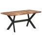 Tavolo da Pranzo 160x80x75 cm Legno Massello con Finitura Miele Tavolo da Pranzo 160x80x75 cm Legno Massello con Finitura Miele