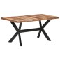 Tavolo da Pranzo 160x80x75 cm Legno Massello con Finitura Miele Tavolo da Pranzo 160x80x75 cm Legno Massello con Finitura Miele