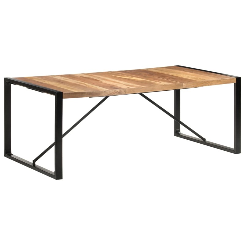Tavolo da Pranzo 200x100x75 cm Legno Massello Finitura Sheesham Tavolo da Pranzo 200x100x75 cm Legno Massello Finitura Sheesham