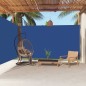 Tenda da Sole Laterale Retrattile Blu 220x600 cm Tenda da Sole Laterale Retrattile Blu 220x600 cm