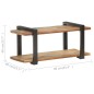Mobile Porta TV 90x40x40 cm in Legno Massello di Recupero Mobile Porta TV 90x40x40 cm in Legno Massello di Recupero