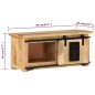 Mobile Porta TV 90x35x40 cm in Legno Massello di Mango Mobile Porta TV 90x35x40 cm in Legno Massello di Mango