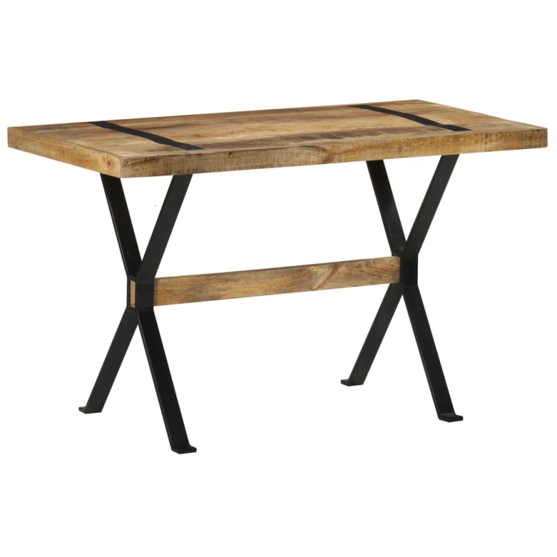 Tavolo da Pranzo 120x60x76 cm in Legno di Mango Grezzo Tavolo da Pranzo 120x60x76 cm in Legno di Mango Grezzo