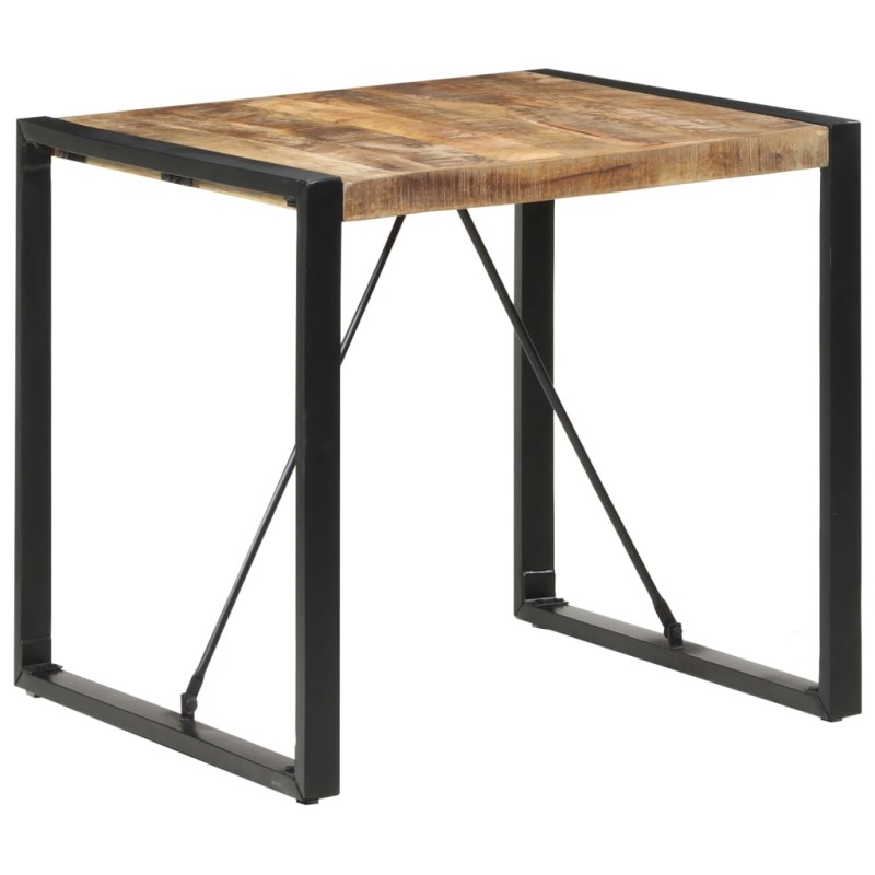 Tavolo da Pranzo 80x80x75 cm in Legno di Mango Grezzo Tavolo da Pranzo 80x80x75 cm in Legno di Mango Grezzo