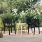 Sedie da Giardino 2 pz in Polipropilene Antracite Sedie da Giardino 2 pz in Polipropilene Antracite