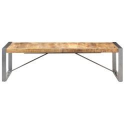 Tavolino da Salotto 140x70x40 cm in Legno di Mango Grezzo