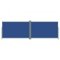 Tenda da Sole Laterale Retrattile Blu 220x600 cm Tenda da Sole Laterale Retrattile Blu 220x600 cm