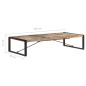 vidaXL Tavolino da Salotto 180x90x40 cm in Legno Massello di Recupero vidaXL Tavolino da Salotto 180x90x40 cm in Legno Massello di Recupero