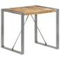 Tavolo da Pranzo 80x80x75 cm in Legno di Mango Grezzo Tavolo da Pranzo 80x80x75 cm in Legno di Mango Grezzo