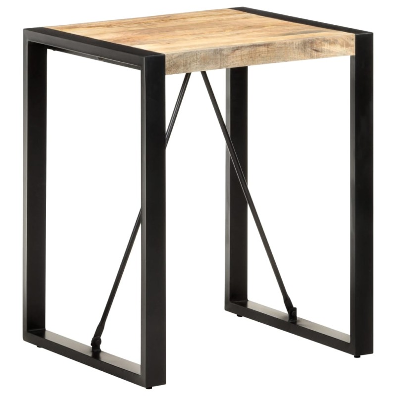 Tavolo da Pranzo 60x60x75 cm in Legno Massello di Mango Grezzo Tavolo da Pranzo 60x60x75 cm in Legno Massello di Mango Grezzo
