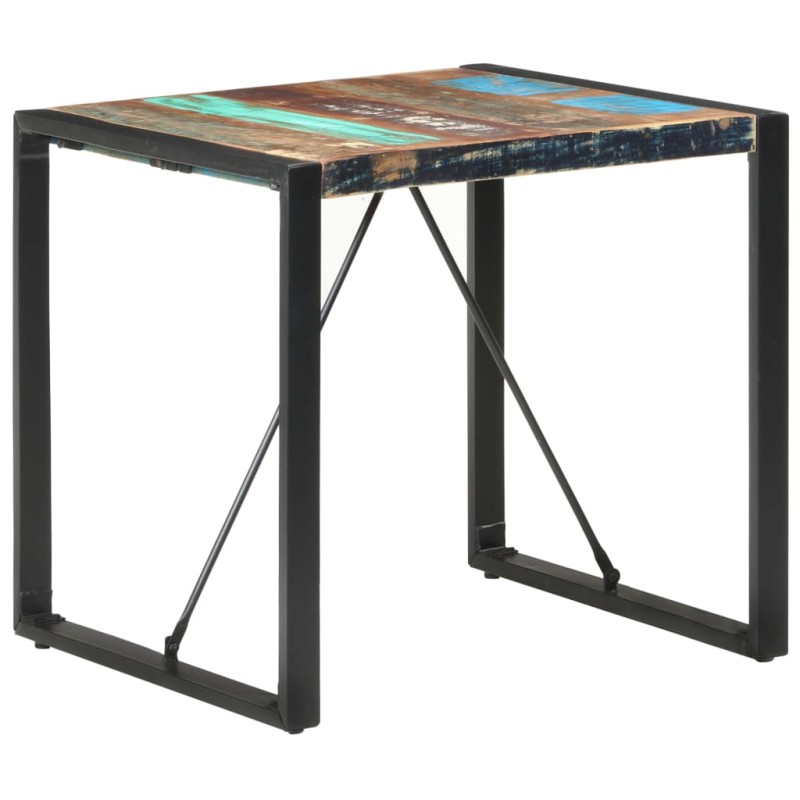 Tavolo da Pranzo 80x80x75 cm in Legno Massello di Recupero Tavolo da Pranzo 80x80x75 cm in Legno Massello di Recupero
