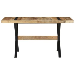 Tavolo da Pranzo 140x70x76 cm in Legno di Mango Grezzo